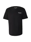 JACK & JONES Tričko 'JJNINETY'  čierna / biela