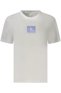 Calvin Klein bílé tričko s krátkým rukávem