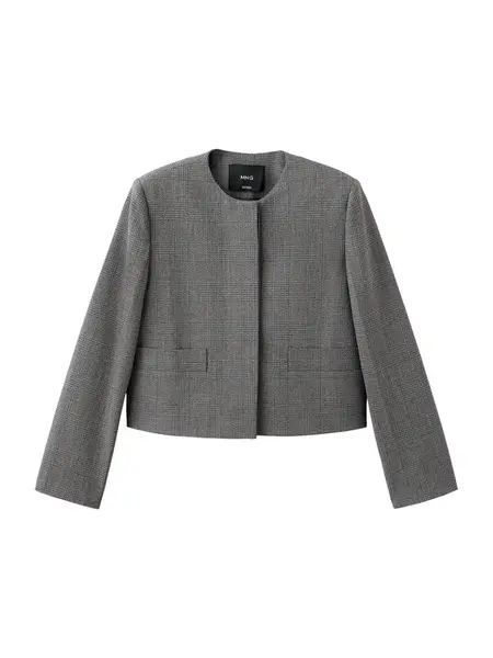 MANGO Blejzer 'LOUIS'  tmavosivá / čierna