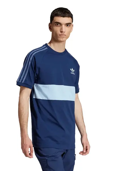 Bavlněné tričko adidas Originals 3-Stripes Panel