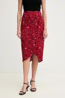 Sukně Pepe Jeans CLAU červená barva, midi, PL901199