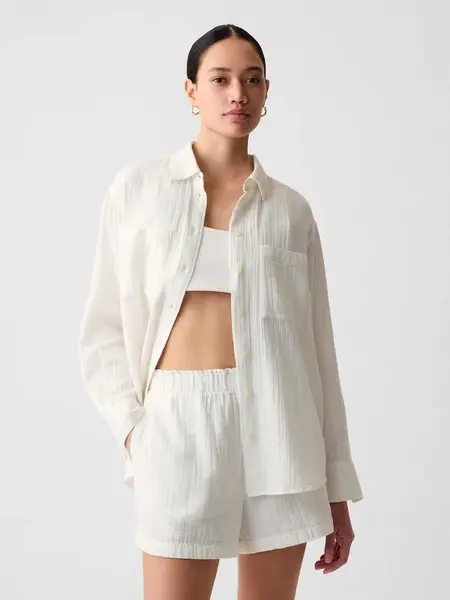 GAP Mušelínová košile oversize - Dámské