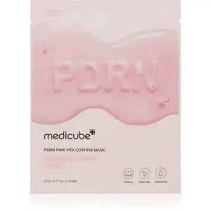 medicube PDRN Pink Vita Coating Mask protivrásková plátenná maska s rozjasňujúcim efektom 22 g