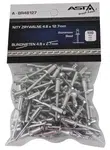 Trhací nýty hliník-ocel, 4,0 x 12,7 mm, s plochou hlavou, sada 100 ks - ASTA Velikost: 4.8x12.7 mm
