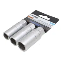 Hlavice na zapalovací svíčky, extra tenké, 3/8", 12hran, 14, 16, 18 mm, 3 ks - ASTA