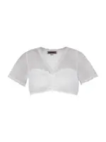 MARJO Krojová blúzka 'Anzing'  šedobiela