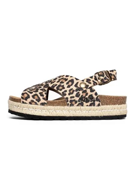 Bayton Remienkové sandále 'Leida'  béžová / svetlohnedá / čierna