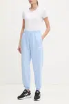 Tepláky adidas Essentials Linear modrá barva, s potiskem, JC5951