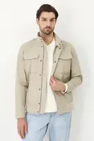 Bunda Medicine pánská, béžová barva, přechodná