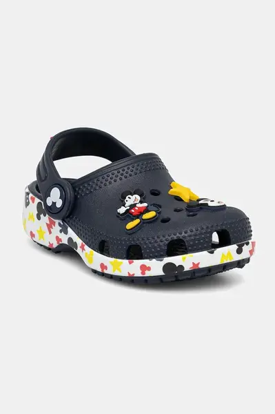 Dětské pantofle Crocs CLASSIC MICKEY FRIENDS CLOG tmavomodrá barva, 210888