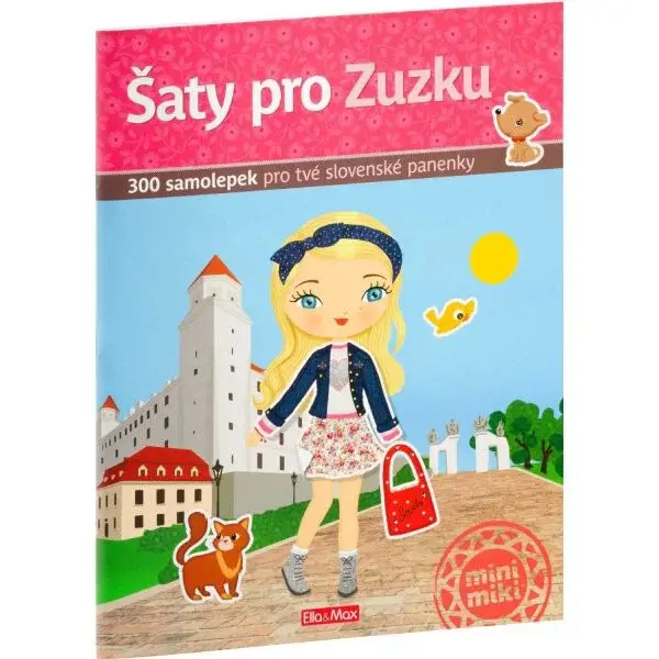 ELLA & MAX ŠATY PRO ZUZKU Kniha samolepek, mix, velikost