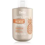 Delia Cosmetics Juicy Care Pineapple telový peeling s regeneračným účinkom 300 ml