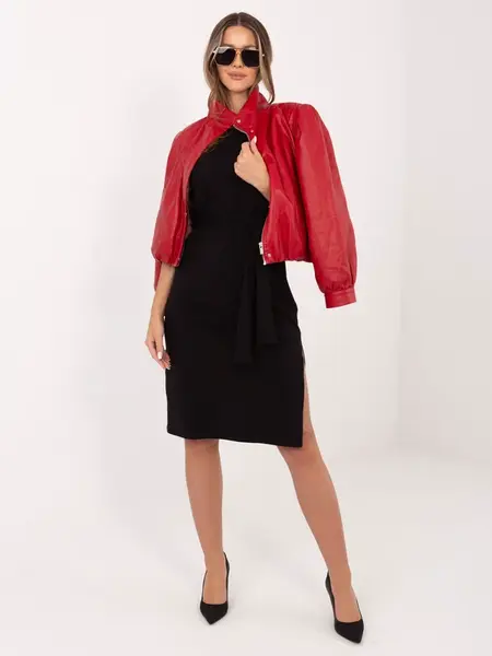 Černé bavlněné mini šaty