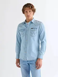 Pánská košile WRANGLER WESTERN SHIRT RIVERBANK 112378126 Velikost: L