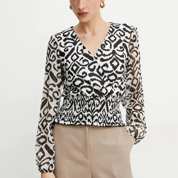 Halenka Morgan TNAYA dámská, béžová barva, vzorovaná, TNAYA