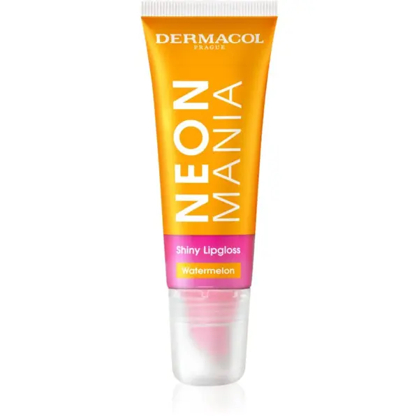Dermacol Neon Mania lesk na pery v tube odtieň Watermelon 10 ml