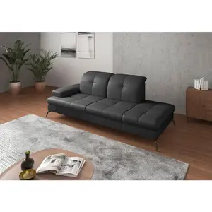 Sit & More LENOŠKA, kůže, černá