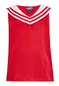 DreiMaster Vintage Blúzka  červená / biela