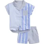 GAP FAM Chlapecké pyžamo, světle modrá, velikost 8Y