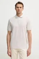 Bavlněné polo tričko Calvin Klein béžová barva, K10K114475