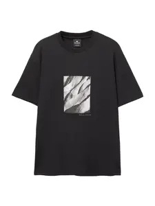 Pull&Bear Tričko  pastelovo zelená / čierna / biela