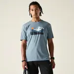 Pánské bavlněné tričko dare2b movement iii světle modrá xl