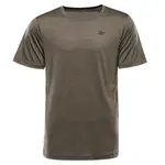 Pánské rychleschnoucí triko s cool dry alpine pro basik  hnědá l