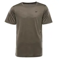 Pánské rychleschnoucí triko s cool dry alpine pro basik  hnědá l