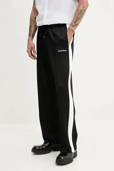 Tepláky Guess Jeans pánské, černá barva, vzorované, M5GB58 KB212