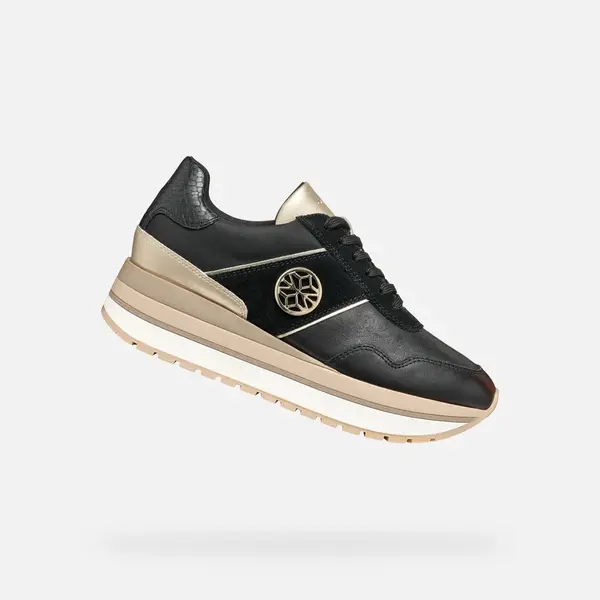 Black women's sneakers Geox Nekency - Women's
