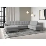 Sit & More SEDACÍ SOUPRAVA, textil, šedá