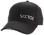 Kšiltovka s LED světlem 25 lm, nabíjecí USB, maskáč, univerzální velikost - SIXTOL B-CAP Barva: černá