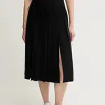 Sukně Sisley černá barva, midi, áčková, 4KVXL002M
