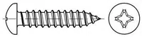 MDtools Šrouby do plechu křížové, s půlkulatou hlavou DIN 7981, rozměr 3,5x38, balení 30 kusů Velikost: 2.9x13 mm