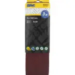 Brusné pásy, zrnitost A40, rozměr 75 x 533 mm, balení 3 kusy - MAGG 020005 Zrnitost: A120