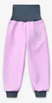 Softshellové nohavice pre batoľatá s flísom Basic, Lila, veľ. 80/86