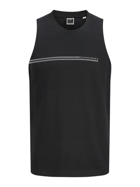 JACK & JONES Tričko 'JCOFUSION'  čierna / biela