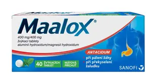 Maalox 40 žvýkacích tablet