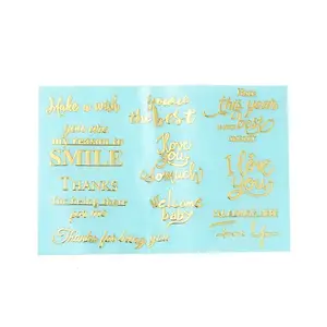 Brass Self-Adhesive Picture Stickers