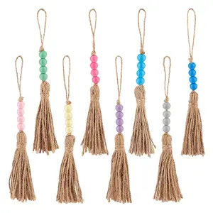 Round Wood Beads Pendant Decoration