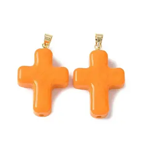 Handmade Lampwork with Brass Pendants