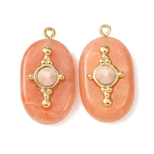 304 Stainless Steel Resin Pendants