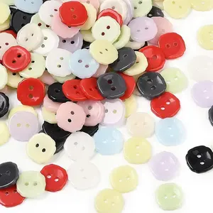 2-Hole Glass Buttons