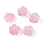 Transparent Glass Flower Beads