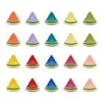 100Pcs 10 Colors Transparent Enamel Acrylic Beads