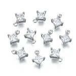 Long-Lasting Plated 925 Sterling Silver Cubic Zirconia Charms