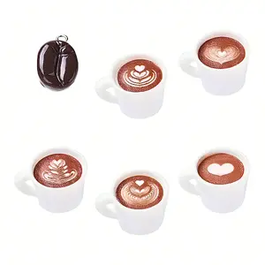 12Pcs 6 Styles Resin Pendants