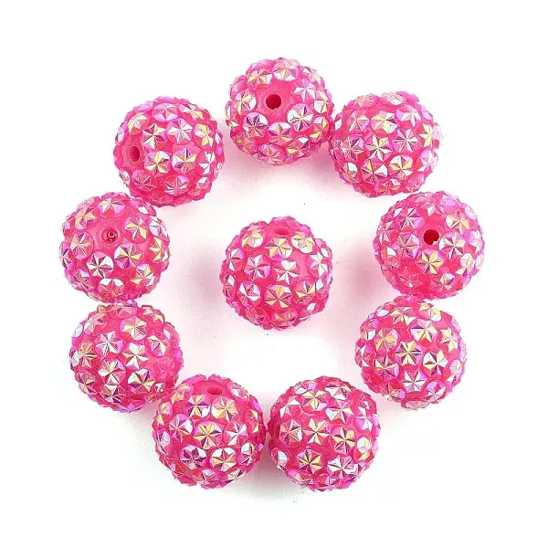 10Pcs Opaque Acrylic Beads