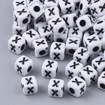 White Opaque Acrylic Beads