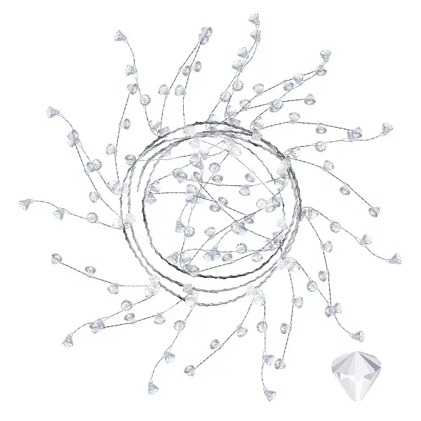 Transparent Plastic Bicone Pendant Cake Pull